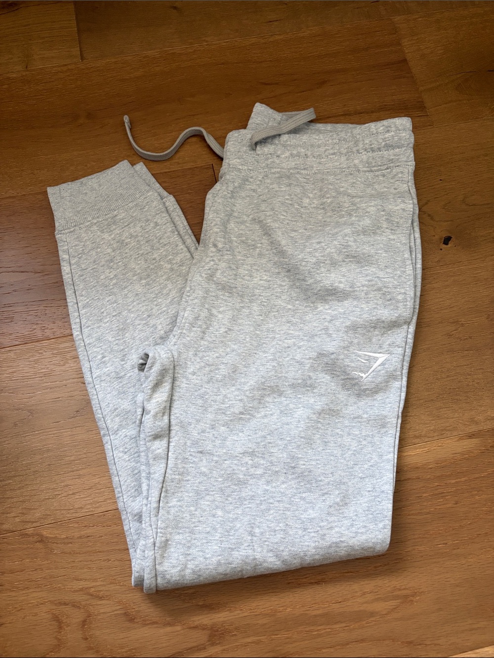 Gymshark Mens Light Gray Drawstring Joggers